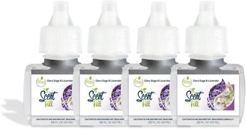 Vista 3 de Scent Fill Ambientador enchufable de sidra de manzana, 4 recambios de aceite perfumado