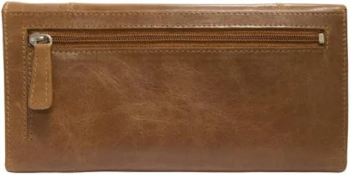Vista 8 de Mancini - Cartera de piel triple con seguridad RFID para mujer