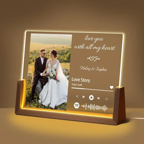 Vista 26 de Regalos de cumpleaños personalizados para el día del padre, para papá, de hija, hijo, esposa, marco de fotos con placa acrílica personalizada