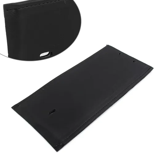 Vista 6 de Babero de cuero liso negro para tanque de gasolina liso para Harley Davidson Dyna FXDWG 1993-2003, para Softail 2000-2017, negro