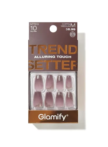 Vista 10 de Absolute New York Glamify Almond - Uñas a presión medianas Trendsetter NTTS10 Almond Medium