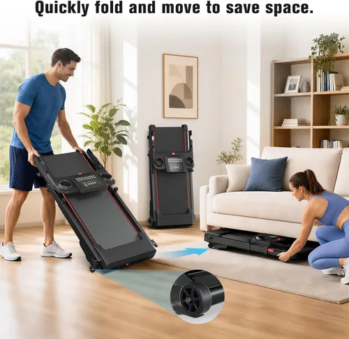Vista 12 de Treadmill for Home with 20% Auto Incline, Walking Pad with Handle Bar