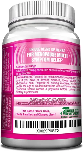 Vista 7 de GreeNatr Suplementos para la menopausia para mujeres, suplementos de perimenopausia para mujeres con Dong Quai y Cohosh negro para la menopausia