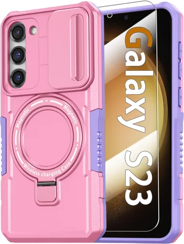 Vista 104 de Funda magnética para Samsung Galaxy Note 20 Ultra con soporte de anillo [con protector de pantalla] [Compatible con carga inalámbrica MagSafe] Funda