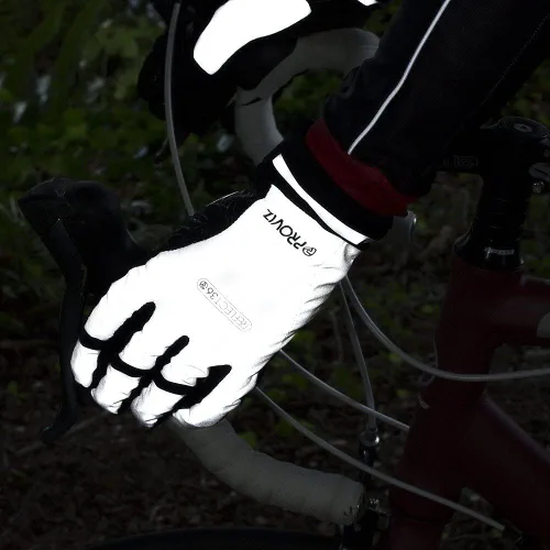 Vista 3 de Guantes de ciclismo impermeables reflectantes