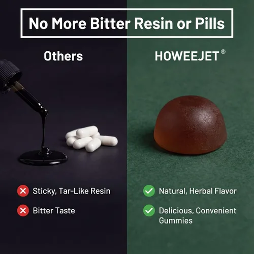 Vista 5 de Gomitas Shilajit naturales del Himalaya para hombres, gomitas alfa 10 en 1 con 4000 mg de shilajit puro, Ashwagandha, ginseng, Tongkat Ali y raíz