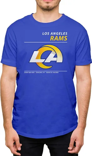 Vista 28 de Hybrid Sports NFL - Team Logo and Stats - Adult Unisex Short Sleeve Fan T-Shirt for Men and Women - Officially Licensed