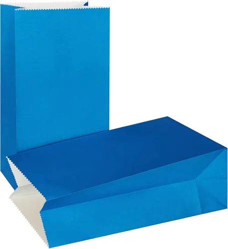 Vista 18 de Bolsas de papel de color brillante mini KEYYOOMY, bolsas de fiesta negras, bolsitas de papel para regalos de fiesta pequeña, bolsa de almuerzo