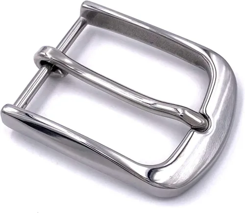 Vista 3 de LAXPICOL Hebilla de cinturón cuadrada de una sola punta de acero inoxidable resistente de 1.5 "(40 mm)