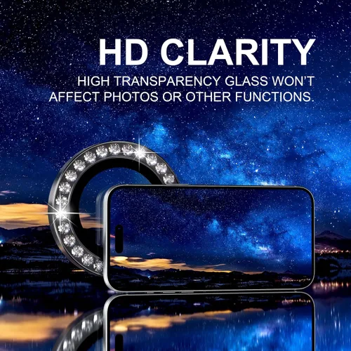 Vista 12 de Choiche Compatible para iPhone 16 Pro/iPhone 16 Pro Max Protector de Lente de Cámara, Vidrio Templado 9H Protector de Pantalla de Cubierta de Cámara