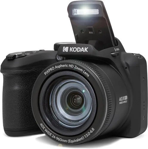 Vista 6 de Kodak PIXPRO AZ405 Cámara digital (negro) + tarjeta de memoria de 16 GB + funda de cámara + accesorios - Ultimate Bundle