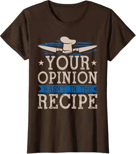 Vista 17 de Cooking Your Opinion Wasnot In The Recipe Chef Cook Baker - Camiseta, Negro, S