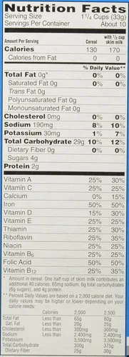 Vista 7 de Kellogg's Rice Krispies, Cereal de desayuno, cereales de arroz tostado, sin grasa, caja de 12 onzas