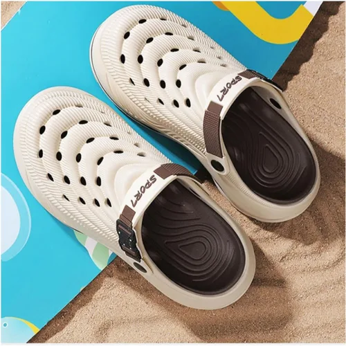Vista 3 de Zueco unisex transpirable antideslizante, zapatos de jardín para hombre y mujer con soporte de arco para trabajo al aire libre, playa, casual