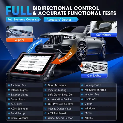 Vista 5 de Autel MaxiPRO MP900-BT escáner 2026 MP900BT OE C0ding como MS906 PRO MS906MAX 3000+ Active Test, 40+ Reset, OBD2 Bidirectional Scan Tool, Up of