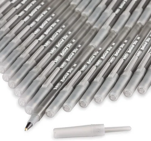 Vista 3 de BIC Round Stic Xtra Valve Smooth Writing Ball Pen, Medium Point (1.0 mm), Black - 60 Count x 2 Pack - Total 120 Pens