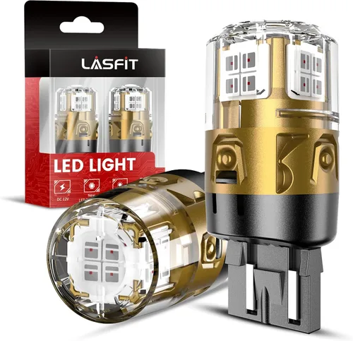 Vista 17 de LASFIT Bombilla LED de 194 color rojo 168 T10 192 2825 W5W Canbus sin errores, sin polaridad, 400 lúmenes, extremadamente brillante para luz