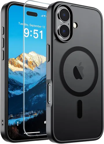 Vista 334 de SUPFINE Funda magnética para iPhone SE 2022 (3ª)/2020 (2ª), iPhone 8 (compatible con MagSafe) (protección contra caídas de grado militar), funda