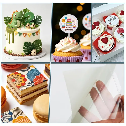 Vista 7 de Papel comestible, 25 piezas, hojas de glaseado de papel de azúcar de 11.7 x