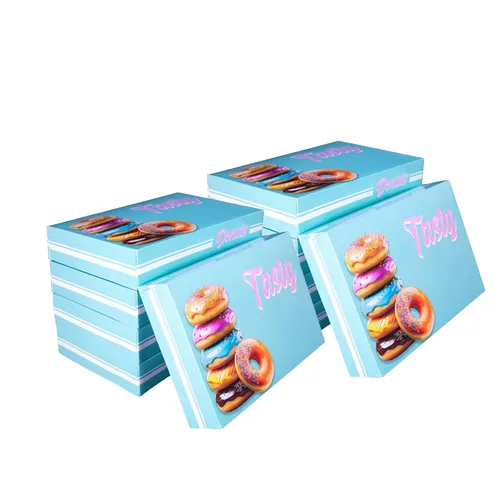 Vista 9 de Southern Champion Tray 12123 Caja de donas impresa para panadería, deliciosa impresa, productos horneados, fiestas, cumpleaños, celebraciones