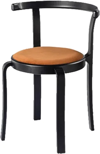 Vista 17 de Sillas de comedor de madera, silla de comedor tapizada, sillas de cocina apilables, asiento de tocador para comedor, sala de estudio, sala de estar