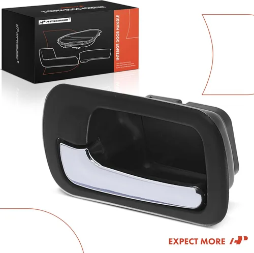 Vista 8 de A-Premium Manija de puerta interior trasera izquierda del lado del conductor compatible con Honda Civic 2001 2002 2003 2004 2005, carcasa negra