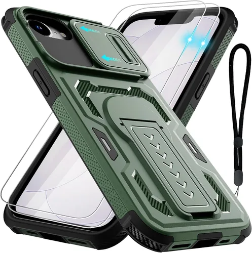 Vista 11 de for iPhone 17e Case/iPhone 16e Case with 2*Screen Protector, Black