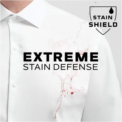 Vista 6 de Van Heusen Camisa de vestir para hombre de ajuste regular con protección contra manchas elástica