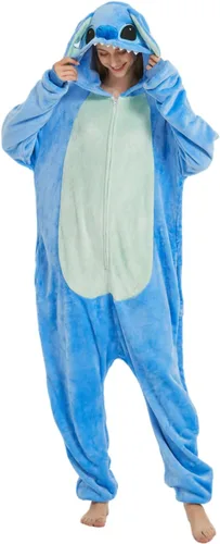 Vista 2 de Pijama unisex para adultos, disfraz de animal para Halloween