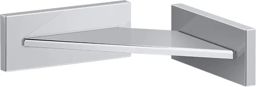 Vista 3 de KOHLER K-23287-BL - Repisa de pie cuadrado, construcción de metal premium, resistente a la corrosión, repisa de afeitado, negro mate