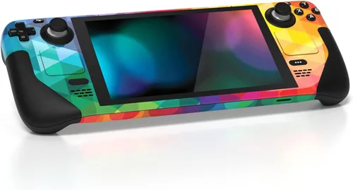 Vista 8 de PlayVital Juego completo de calcomanías protectoras para cubierta de vapor calcomanías personalizadas para cubierta de vapor de mano triángulo