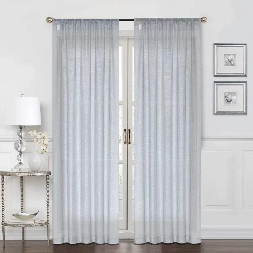 Vista 23 de Everyday Celebration Cortinas de ventana 100% opacas para puerta corrediza de ventana, cortinas opacas con forro térmico, cortinas con ojales