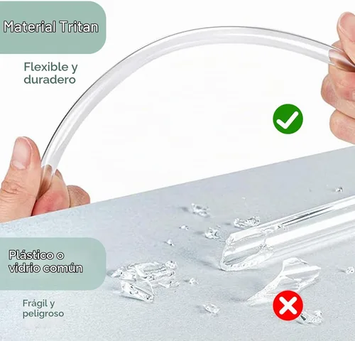 Vista 4 de Paquete de 6 pajitas para vaso YETI de 35 onzas, 9.45 pulgadas de largo