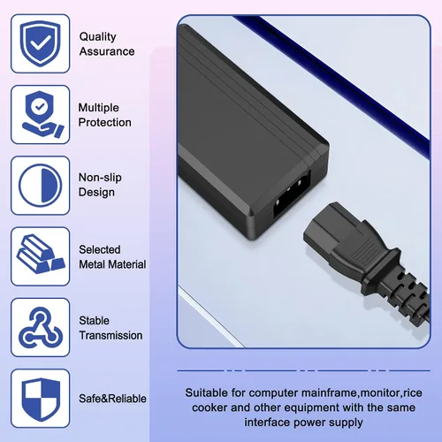 Vista 4 de Digipartspower Cargador de cable de alimentación de CA para ION Pathfinder 4 Altavoz portátil Ipa125