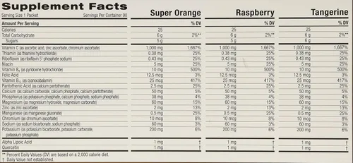 Vista 3 de Emergen-c Vitamina C 1000mg 90 paquetes 3 cartones variados Peso neto 29.1 oz (828g)