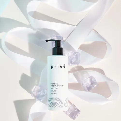 Vista 3 de Privé Loción para manos y cuerpo para mujer, crema de manos limpia y fresca e hidratante corporal, aloe y manteca de karité hidratan profundamente