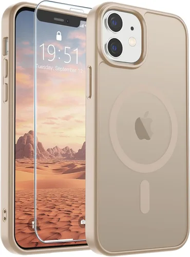 Vista 340 de SUPFINE Funda magnética para iPhone SE 2022 (3ª)/2020 (2ª), iPhone 8 (compatible con MagSafe) (protección contra caídas de grado militar), funda