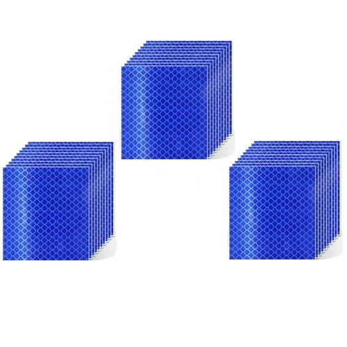 Vista 92 de Pegatinas reflectantes 1 pulgada de diámetro Redondas Reflectoras, Cinta adhesiva impermeable al aire libre de alta visibilidad (80 piezas)