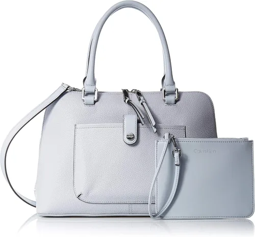 Vista 9 de Calvin Klein Blanche Pebble - Bolso de cuero para cúpula