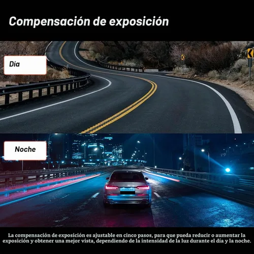 Vista 5 de Cámara de salpicadero de espejo frontal y trasera para coche, 4 pulgadas, pantalla IPS 1080P, espejo retrovisor, montaje de cámara de tablero
