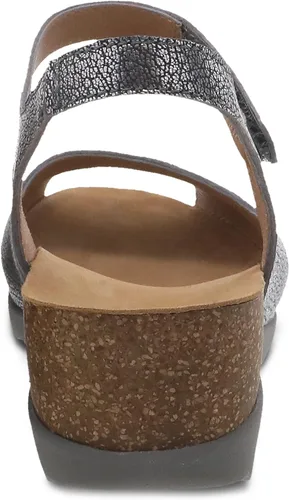 Vista 5 de Dansko Marcy - Sandalias de cuña con cierre de velcro para mujer - Cómodas sandalias de cuña con soporte de arco - Correa ajustable de velcro