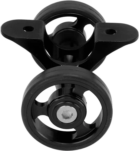Vista 9 de Zunate Easywheel - Ruedas traseras dobles para bicicleta plegable Brompton, montaje de rodillo de extensión de guardabarros de bicicleta, aleación