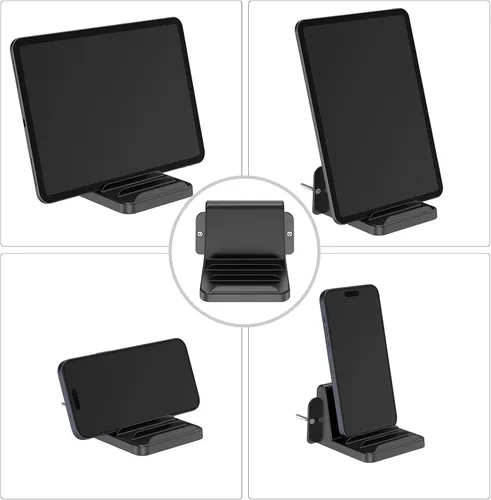 Vista 2 de Soporte de pared para tabletas, soporte de computadora ajustable para tabletas, teléfonos, lectores electrónicos