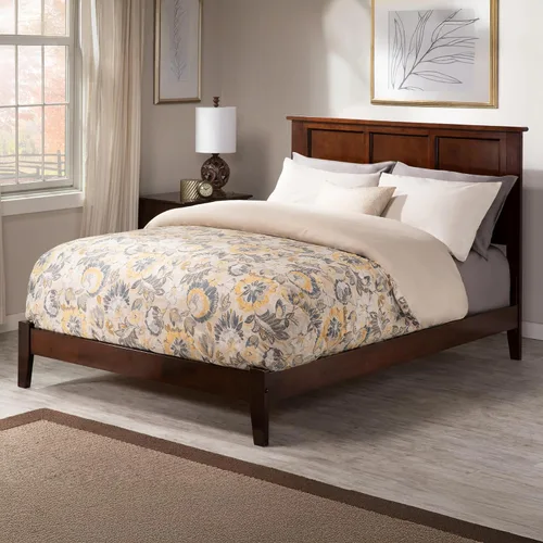 Vista 11 de AFI, Madison King - Cama con plataforma de madera maciza de perfil bajo, color espresso