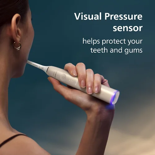Vista 5 de Philips Sonicare DiamondClean 9900 Prestige Cepillo de Dientes Eléctrico - con tecnología SenseIQ y aplicación avanzada de inteligencia artificial