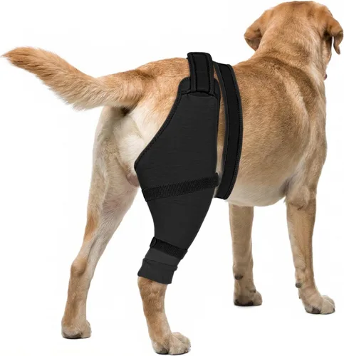 Vista 10 de Funda para patas traseras de perro para dejar de lamer, cubierta mejorada para patas traseras para dejar de resbalar, para cirugía TPLO, condiciones