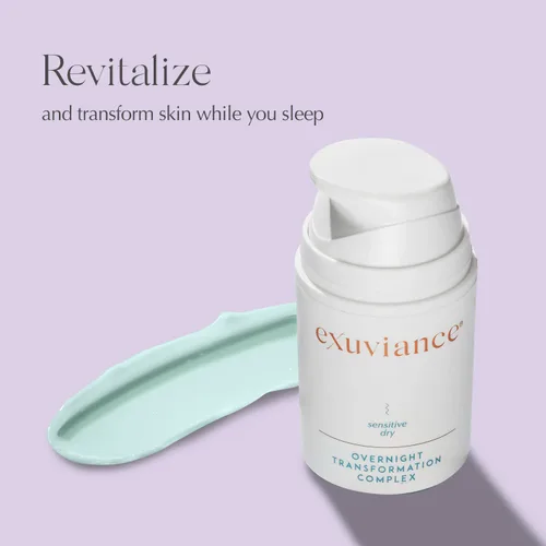 Vista 3 de EXUVIANCE Overnight Transformation Complex Crema Hidratante de Noche con Ácido Hialurónico, No Comedogénico 1.76 oz.