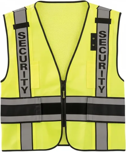 Vista 4 de OccuNomix Premium Solid Public Safety Vest - High Visibility, Adjustable Fit