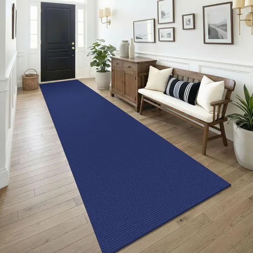Vista 139 de KOZYFLY - Tapete para puerta de interior, lavable, pequeña, antideslizante, con respaldo de goma, felpudo de algodón para el hogar, color negro
