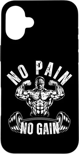 Vista 23 de No Pain No Gain Workout Motivational Case for iPhone 16